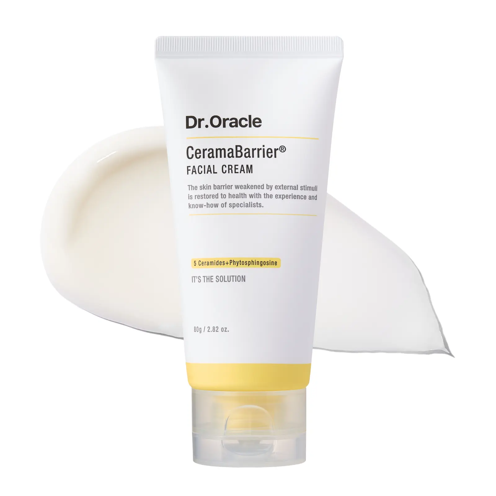 [Dr.Oracle] CeramaBarrier Ceramide Barrier Repair Facial Cream - Skin-Friendly, Hydrating & Soothing Daily Apply Moisturizer for Dry Skin, Korean Skincare Ceramides Face Product, 2.82oz