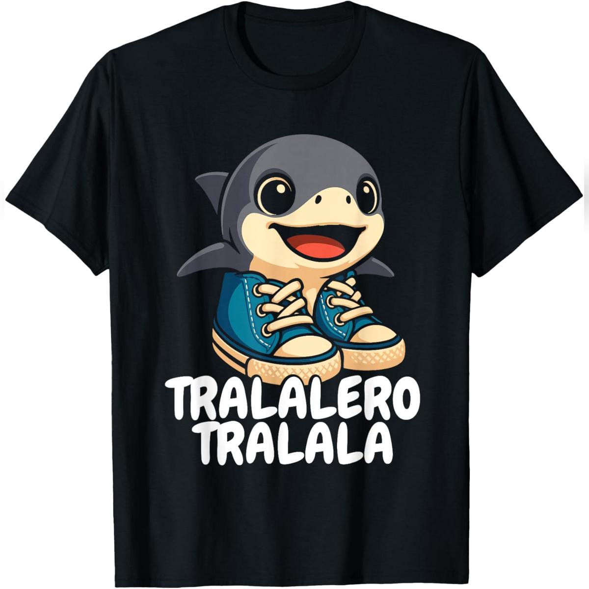Tralalero-Tralala Italian-Brainrot Funny Gen Z T-Shirt Relaxed Fit Cotton T-Shirt