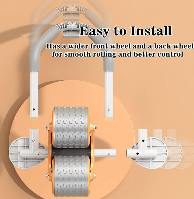 ab roller wheel   workout Abdominal Fitness Wheel for Core Muscles Training Automatic Rebound Ab Roller with Timer