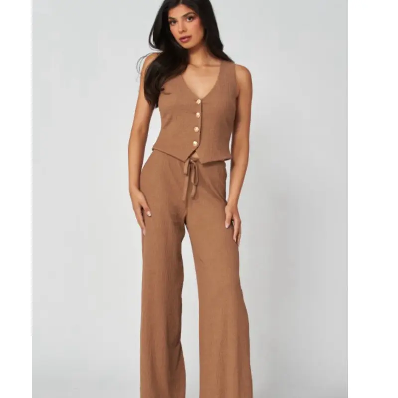 Waffle-Knit 2-Piece Sunday Shoreline Set