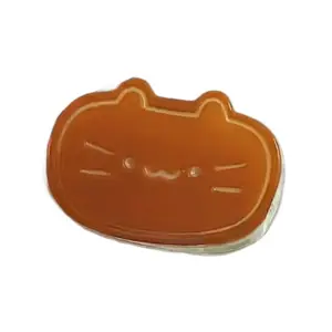 Taba Squishies Sticky TPR Cute Cat Cheese Bread Pressure Relief Soft Squishy Fingertip Toy Relieving Squeeze Decompression Slow Rebound Toy