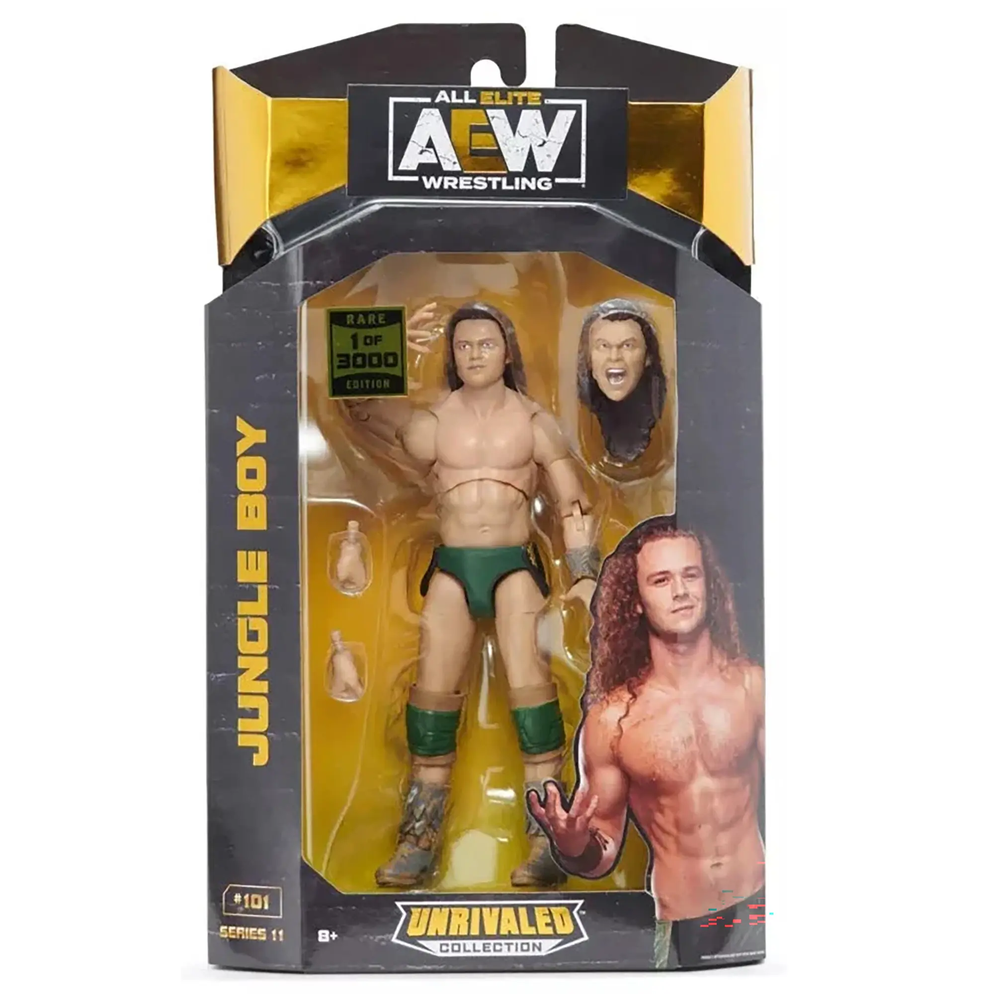 (Rare 1 of 3000) Jungle Boy - AEW Unrivaled 11 Jazwares AEW Toy Wrestling Action Figure
