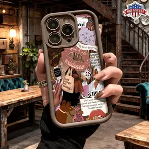 Trendy Black Girl Faith Collage Aesthetic Pattern Case for iPhone 17 Pro Max 16 15 14 13 12 11 XR XS Plus Air Slim Shockproof Protective Anti Scratch Lightweight TPU Cover