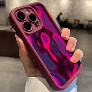 High-End Iridescent Textured Personalized Phone Case Suitable for Iphone 16 Pro Max/15 Pro/14 Plus/13/12/11/X/Xr/Xs Max, Shockproof And Durable, Stylish Design, TPU Protective Cover.