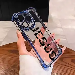 Christian Jesus Classic Scripture Design I Am The Path The Truth The Life Suitable For Aesthetic Electroplated TPU Casing For iphone 17 16 15 14 13 12 11 PRO PLUS MAX Samsung S26 Four Corners Anti-Fall Transparent Casual Soft Silicone Phone Cases L1823