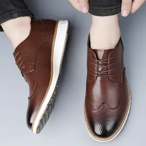 Bdhjydb Men'S Formal Dress Shoes, Men'S Business Formal Shoes with Internal Height Increase, British Style Height-Increasing Soft-Soled Casual Shoes for Weddings, Grooms, And Groomsmen