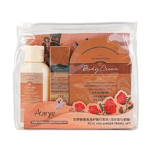 Aarye Rose Ginger Travel Size Shampoo Conditioner Set - Long Lasting Fragrance, Portable Hair Care for Women
