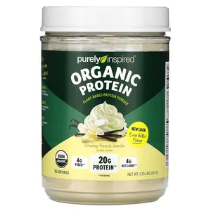 Purely Inspired Organic Plant-Based Protein Powder, Creamy French Vanilla, 1.25 lbs (567 g)