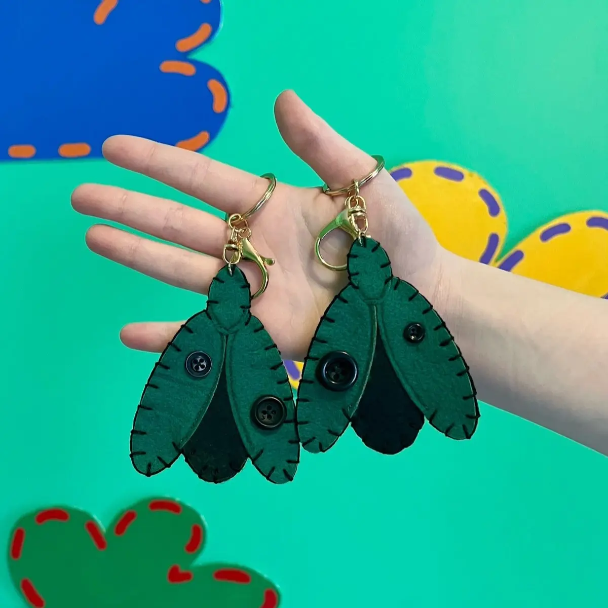 Flower Chafer Beetle Keychain