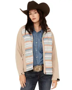 Hooey Women's Serape Striped Softshell Jacket - Hj102brsp