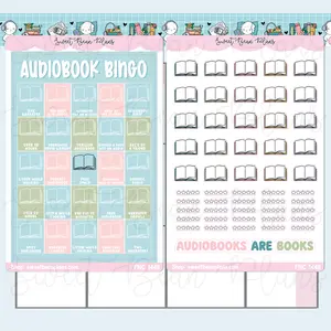 Audiobook Bingo Journal Stickers | Fnc 1448-49