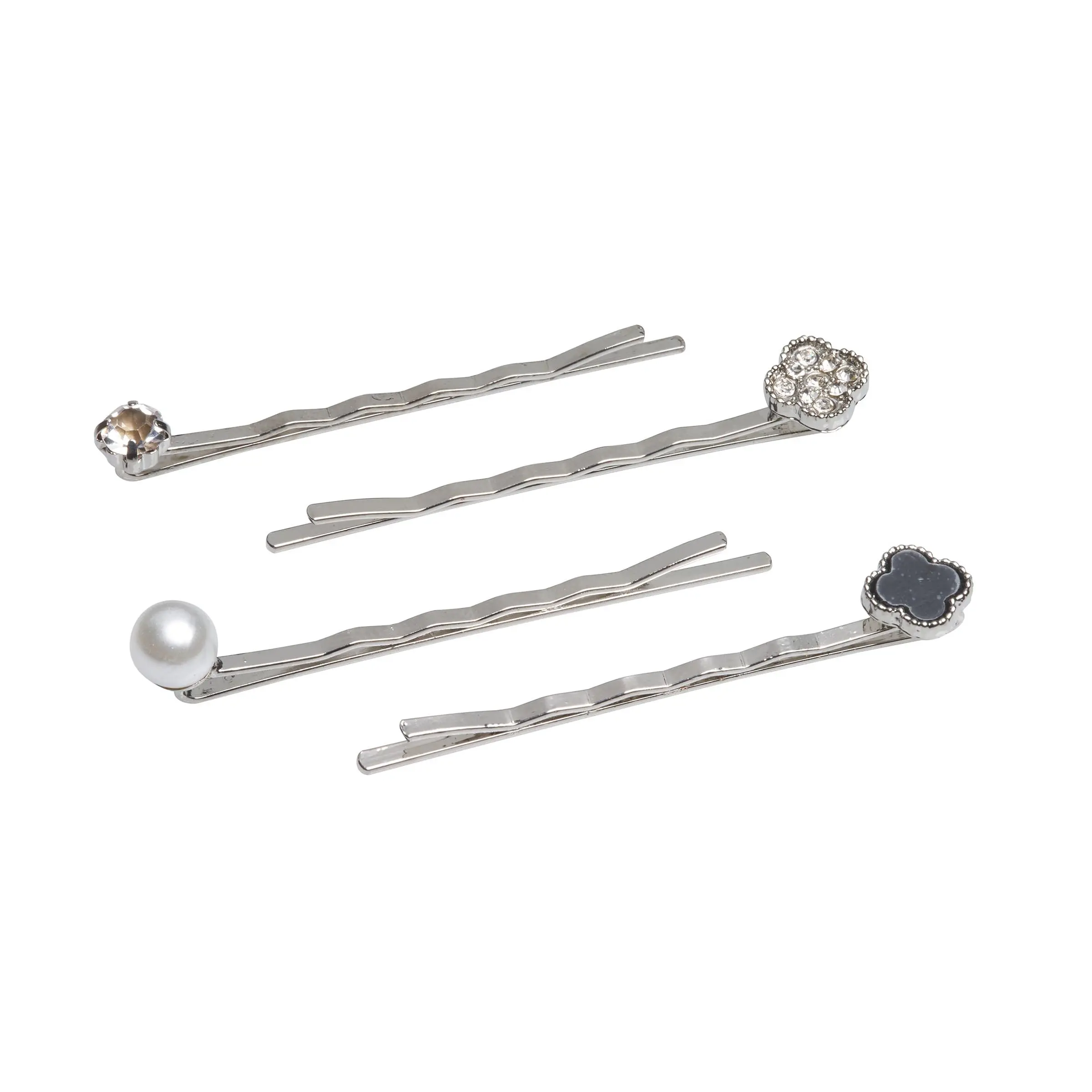 Allure Rhinestone Bobby Pins, 4-Pack
