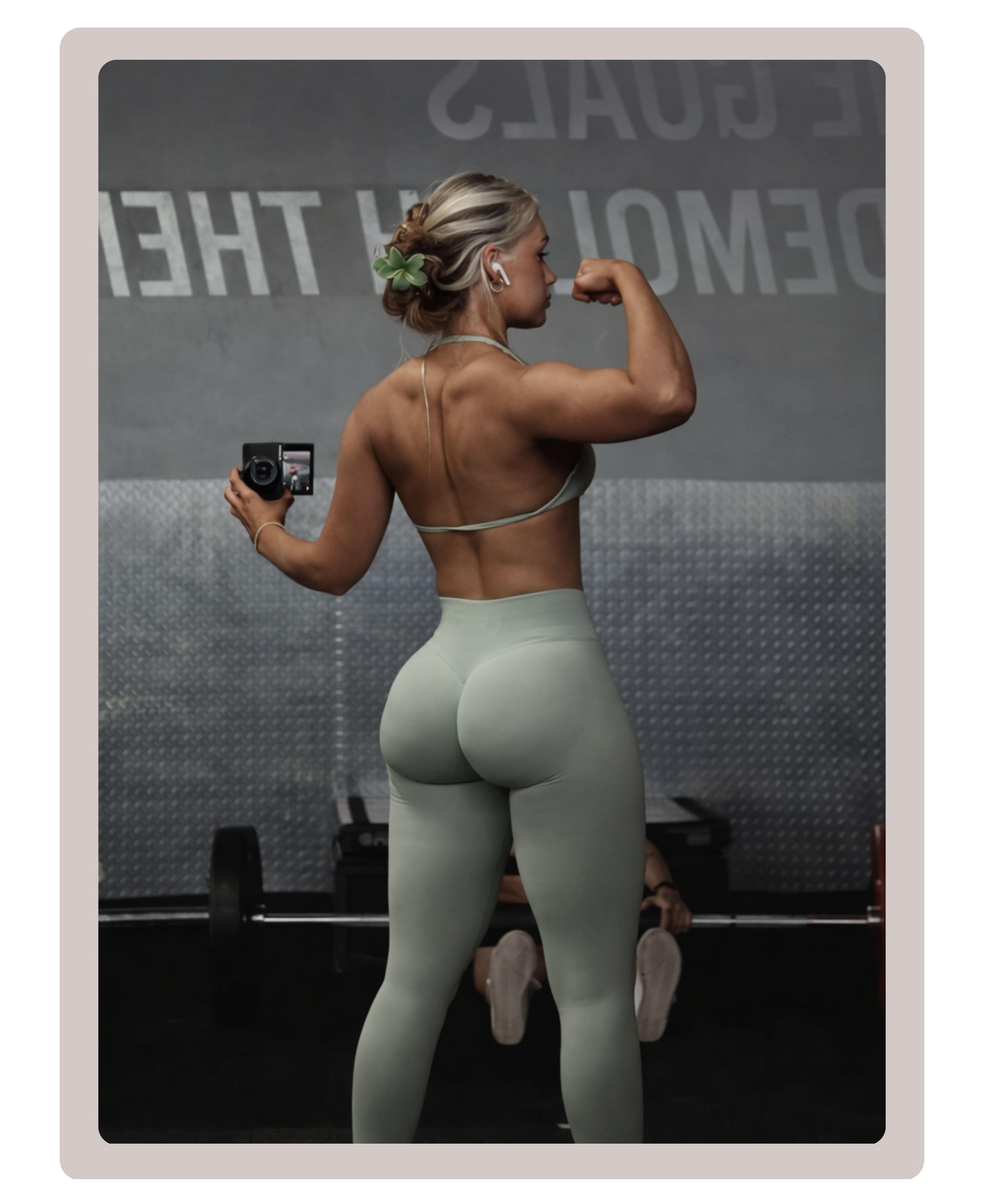 Coral Canton High Waisted Seamless Sports Leggings