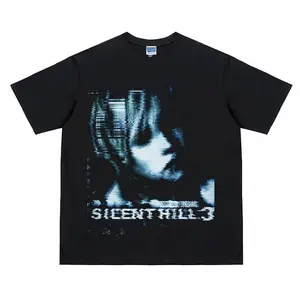 Silent Hill "Heather" Vintage Oversized Tee Game T-shirt 100% Cotton Original Design Men's Top for Fans graphic clothing