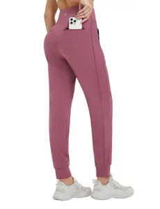 baleaf Women's Fleece Lined Joggers Pants Winter Warm Water Resistant Running Hiking Thermal Sweatpants Zipper Pockets Home Lounge Commute Outdoor