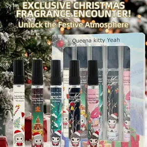 Christmas Perfume Gift Set, Long-Lasting Fragrance, Portable Spray Bottle, Holiday Scented Perfume, Creative Festival Gift Idea, Festive Atmosphere