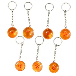 Dragon Ball keychain Seven Dragon Balls crystal ball resin keychain Dragon Ball crystal ball