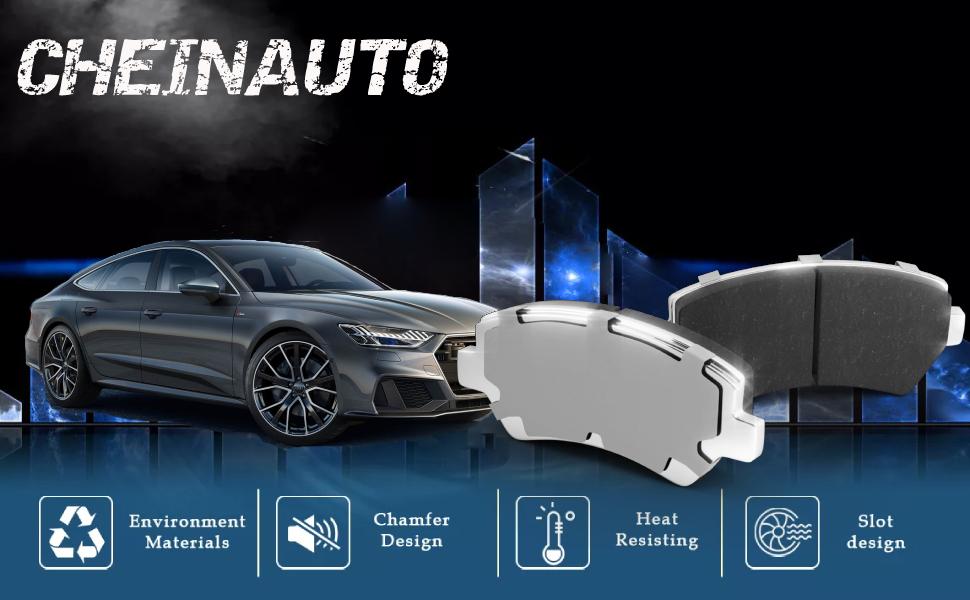 【GARVEE】rear Brake Pads, Compatible With TOWN & COUNTRY 2008-2012