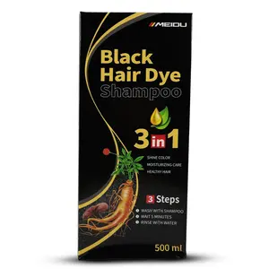 Meidu - Black Hair Dye Shampoo 3 in 1
