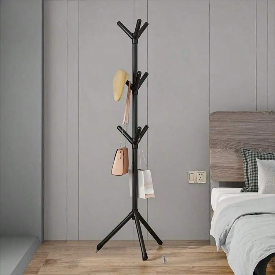 Light Luxury Coat Rack Simple Floor-Standing Coat Rack Bedroom Coat Rack Single Pole Hat Rack Mini Portable Jewelry Storage Box