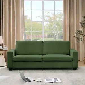 Modern Corduroy Sofa Couch - 83 Inch Deep Seat 2-3 Seater Loveseat Sofa, Wide Armrests, Soft Backrest for Living Room, Bedroom