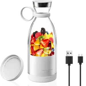 Blender for Shakes & Smoothies | 11.83 Oz BPA-Free Travel Cup | SUS304 Stainless Steel 3D Blades | Heavy-Duty Personal Juicer with Safety System