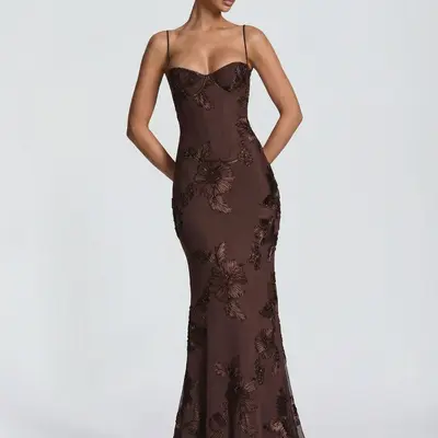 Brown Prom Dress Dark Brown - TikTok Shop Brown Prom Dress Dark Brown - TikTok Shop