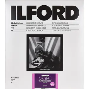 Ilford Multigrade RC 8 x 10" Glossy Photographic Paper - 25 Sheets