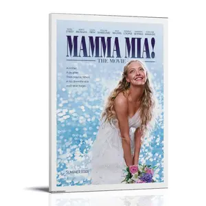 Mamma-Mia! The Movie Soundtrack Poster Posters Music Album Cover Posters Canvas Wall Art High-Resolution Vintage Band & Artist Prints for Room