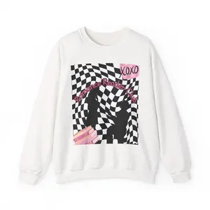 Retro Checker Silhouettes Crewneck sweatshirt | XOXO
