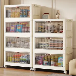 Multi-Layer, Multifunctional Storage Cabinet, Home Organizer Rack, Snack Box Holder, Easy Assembly, Space-Saving Design, Ideal for Kitchen & Living Room
