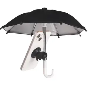 Adjustable Cell Phone Umbrella, Cute Phone Sunshade with Suction Cup, Portable Awnings, Portable Phone Umbrella for Outdoor Beach Pool Anti-glare Stand Sunshade, Adjustable Tilt Canopy, Portable Instant Canopy, Sun Parasol Umbrella