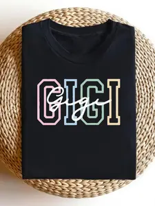 This Men'S GIGI Pink Crew Neck T-Shirt Is Soft, Casual, And Comfortable, Featuring Short Sleeves. It'S Machine Washable And Ideal for Holiday Gatherings