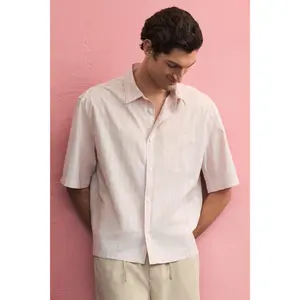 H&M Regular Fit Boxy-style poplin shirt