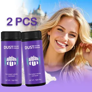 Adglamful Dust Volume Powder 2-Pack (10g Each) – Instant Root Boost, Oil Control & Hair Texture Styling Powder – Lightweight Matte Finish, No Residue, Travel-Friendly Hair Volumizer for Men & Women