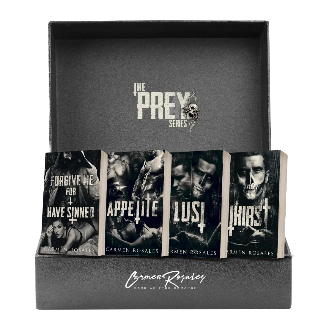 The Prey Series Book Box Signed Copies with Light Swag, Prey Series Books 1-4 by Author, Including Thirst, Lust, Appetite, and Forgive Me for I Have Sinned- Literature & Art spicy romance Gothic Novel