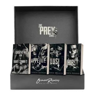 The Prey Series Book Box Signed Copies with Light Swag, Prey Series Books 1-4 by Author, Including Thirst, Lust, Appetite, and Forgive Me for I Have Sinned- Literature & Art spicy romance Gothic Novel