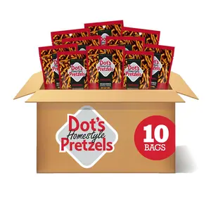 Dot's Homestyle Pretzels Variety Pack, Original, Honey Mustard, and Parmesan Garlic Twist Snack, 1oz Individually Sized Bags (18 Count)