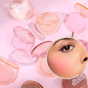 1PC Waterproof Blush Palette Pink Easy-to-Apply Natural 3D Makeup Look Blush Palette Matte Finishes in Red Hues Makeup Palette