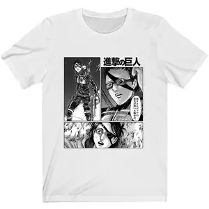 Men's Attack on Titan Levi Ackerman Graphic T-Shirt Oversized Streetwear Top