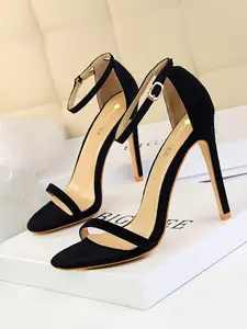 Women's Fashionable Open Toe Stiletto Heeled Sandals, Elegant Adjustable Ankle Strap Design High Heel Sandals for Party, Banquet, Fashionable Shoes for Daily Wear