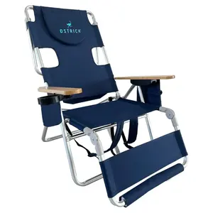 Ostrich The Woody Backpack 3N1 Chair Cooler Bag & Reclining Lounger, Navy Ostrich The Woody Backpack 3N1 Chair Cooler Bag & Reclining Lounger, Navy