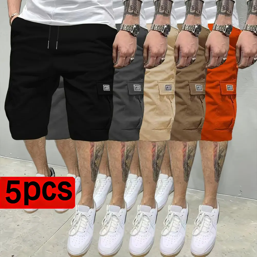 Black + Gray + Khaki + Dark Khaki + Orange