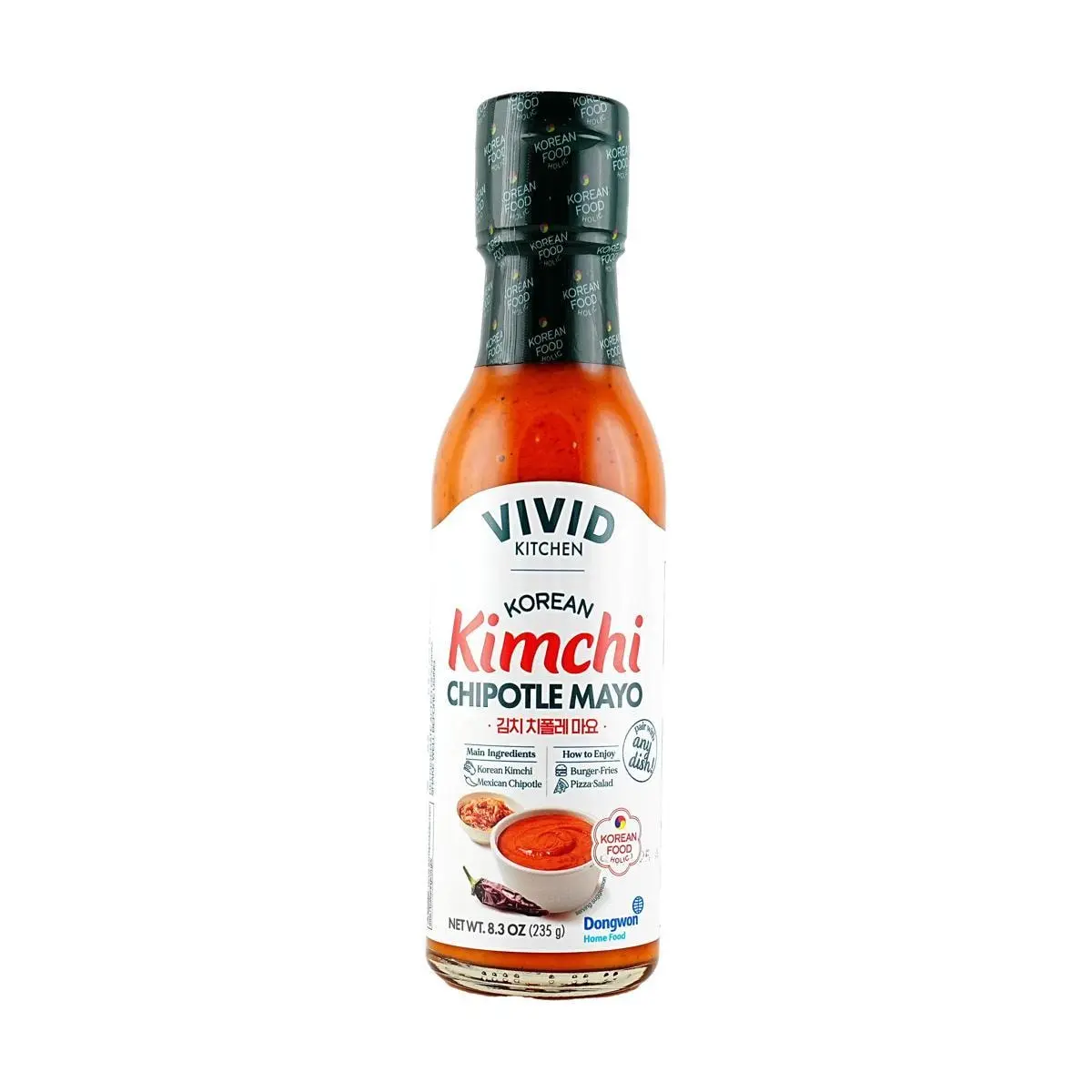 VIVID Dongwon Korean Kimchi Mayonnaise with Mexican Chili - 235g | Perfect for Salads, Grilling & Burgers