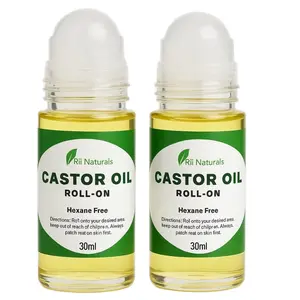 Ril Naturals Castor Oil Roll-On 30ml Hexane Free for All Skin Types - Suitable for All Skin Types Body Care Cosmetic Comfort