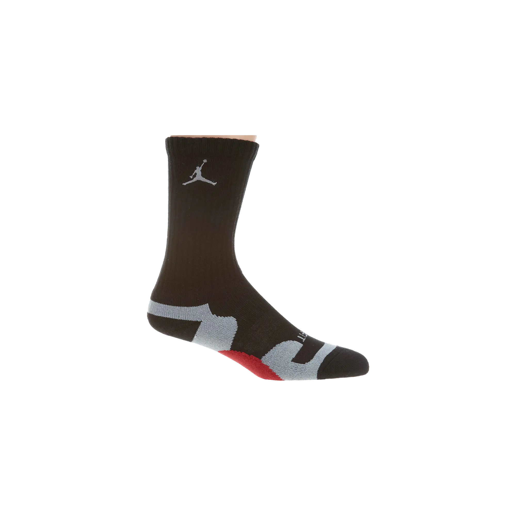 Jordan Game Dry Crew Socks "Black Grey Red" 441342 016