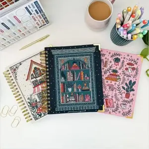 Reading Planner Notebook From the Book Sisters Shop, Literary Healing Design, Book and Magic Theme, Perfect for Book Lovers
