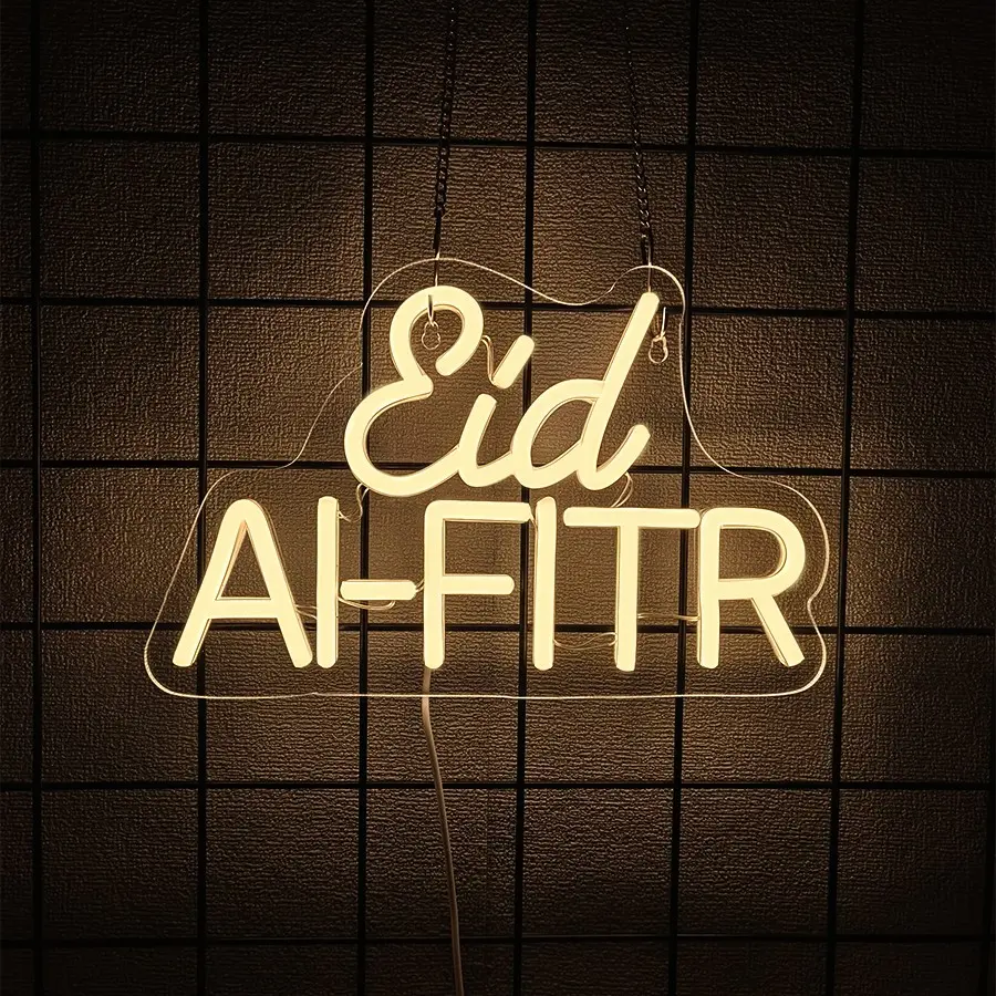 Eid Mubarak Neon Sign Ramadan Mubarak Decorations Islamic Wall Art Moon Star Neon Light Muslim Signs for Wall Bedroom Mosque Eid Al Adha Decor Eid Al Fitr Supplies Gifts