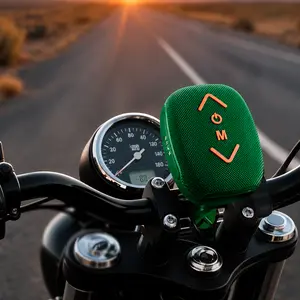 Portable Metal Wireless Bluetooth Speaker - 360-Degree Air Conduction Stereo, Super Loud Mini Dynamic Bass Audio Player for Outdoor Riding, Cycling