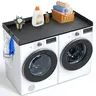 VEVOR 54"x27" Smooth P2 Carb Board Wooden Washer Dryer Countertop - Washing Machine Cover with Pre-Drilled Setup, Anti-Slip Pads, Water-Resistant, Heat-Resistant, Easy to Clean, Functional Space for Laundry Room Organization